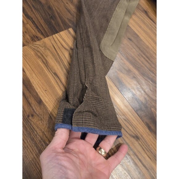 Equilibre Full Seat Riding Breeches Plaid Suede Patch IT 46 US 30 Equestrian - Picture 6 of 13